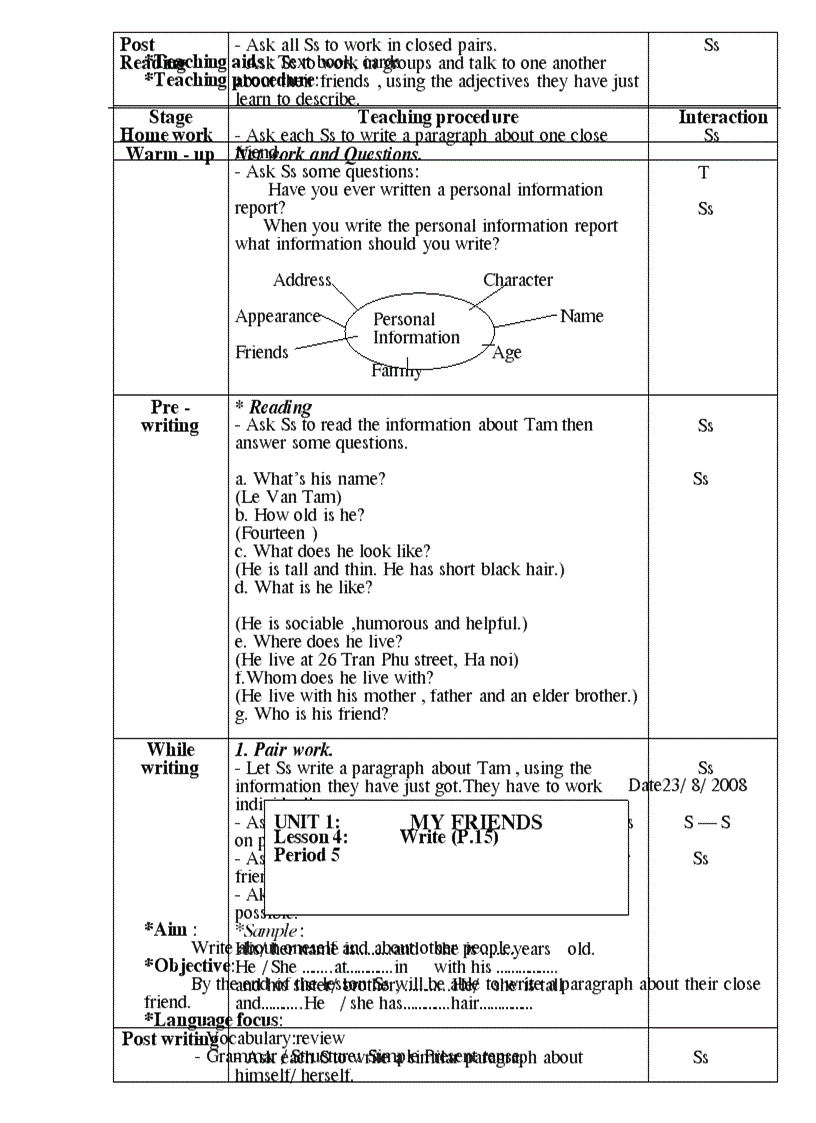 image for page Giao an tieng anh 8 Theo PPCT moi