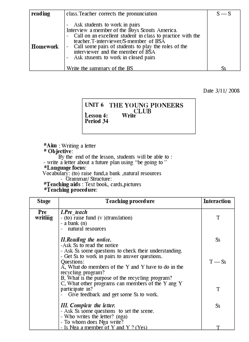 image for page Giao an tieng anh 8 Theo PPCT moi