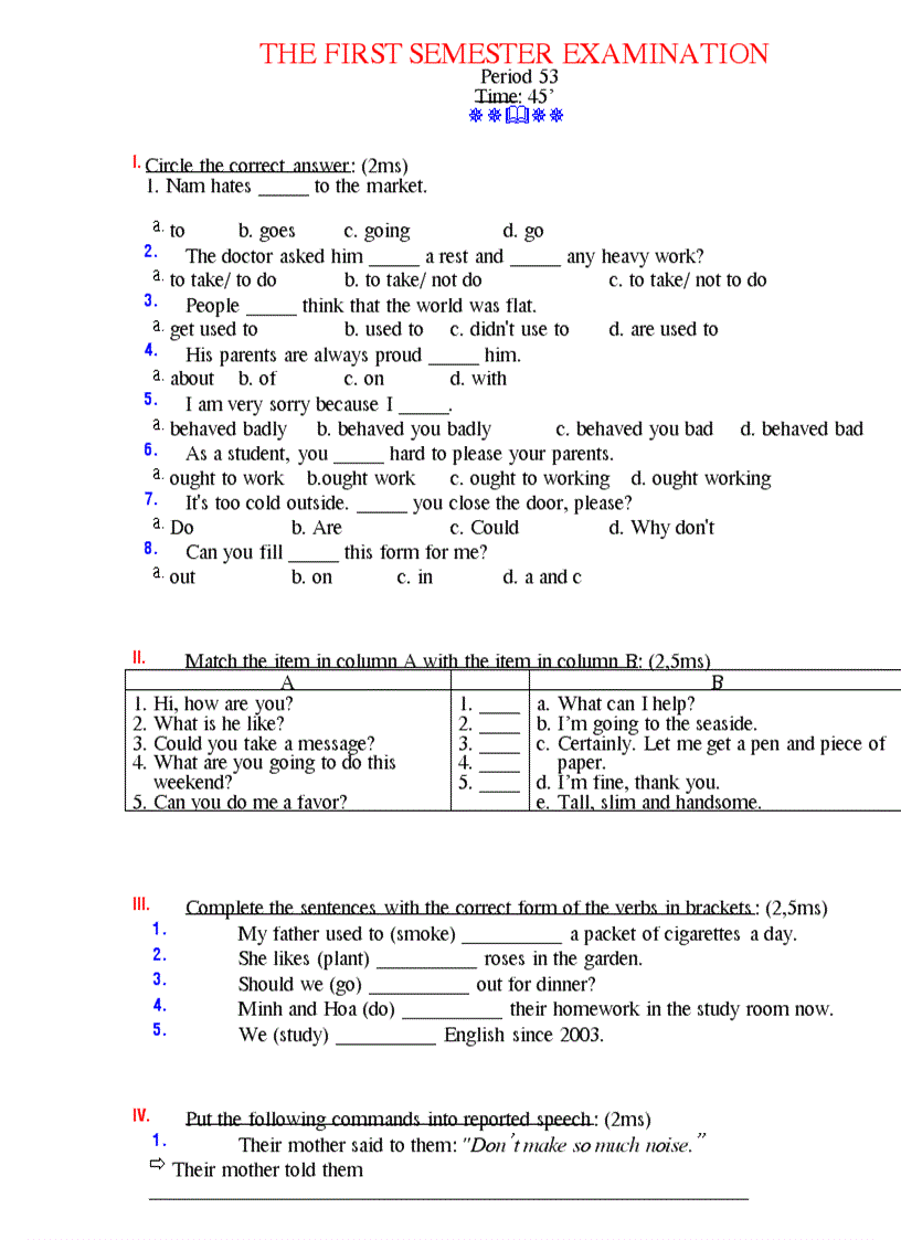image for page Giao an tieng anh 8 Theo PPCT moi