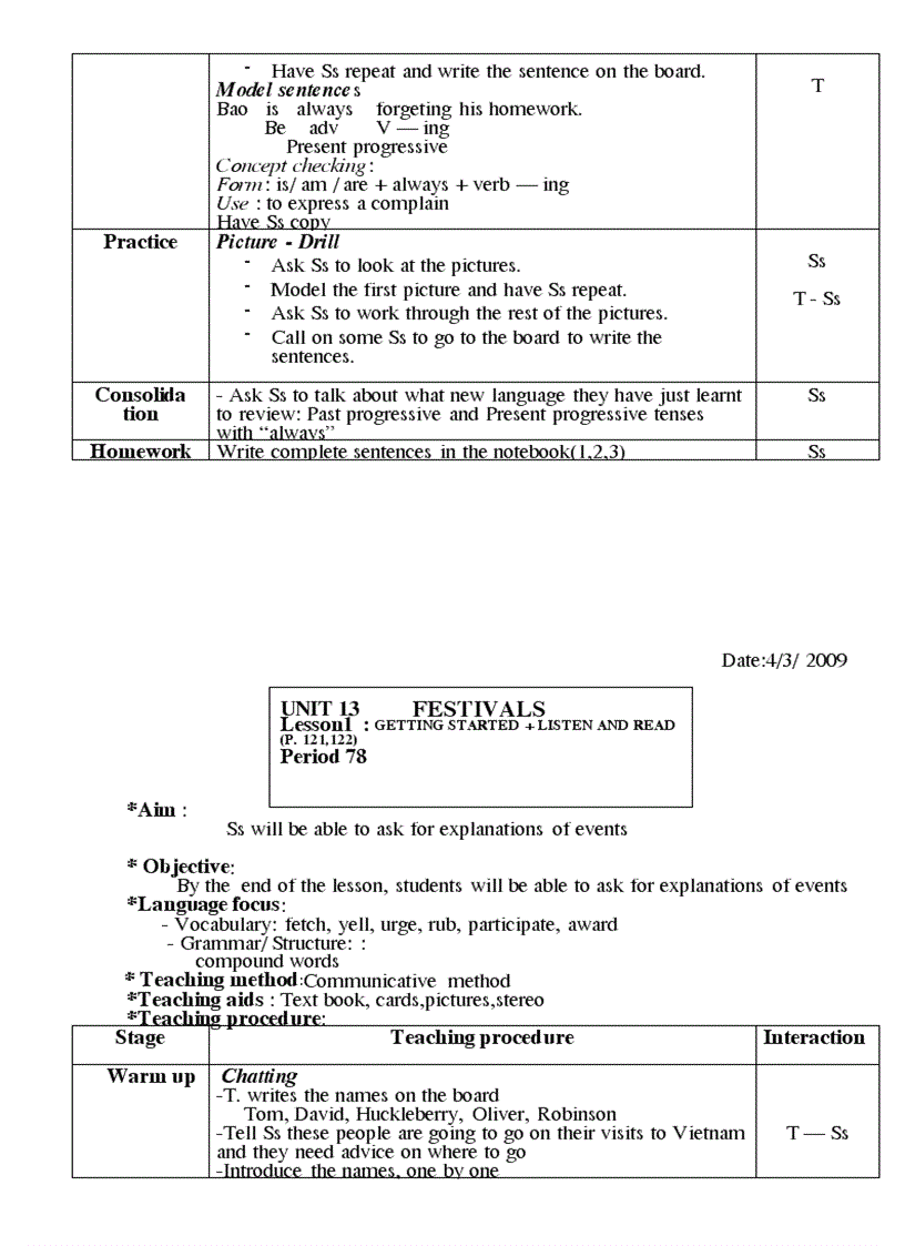 image for page Giao an tieng anh 8 Theo PPCT moi