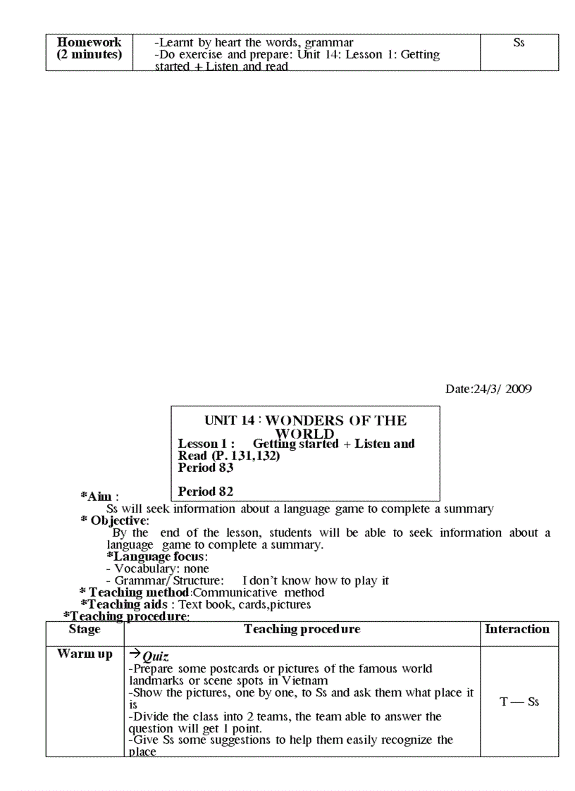 image for page Giao an tieng anh 8 Theo PPCT moi