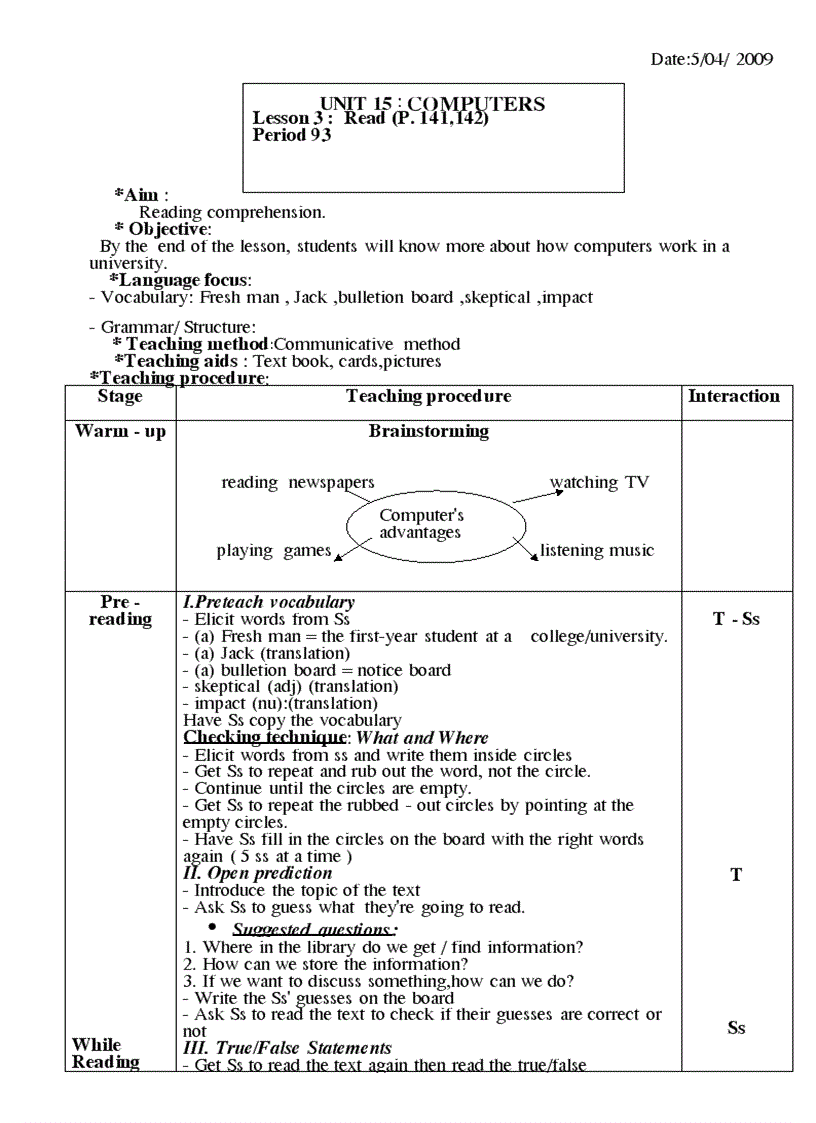 image for page Giao an tieng anh 8 Theo PPCT moi