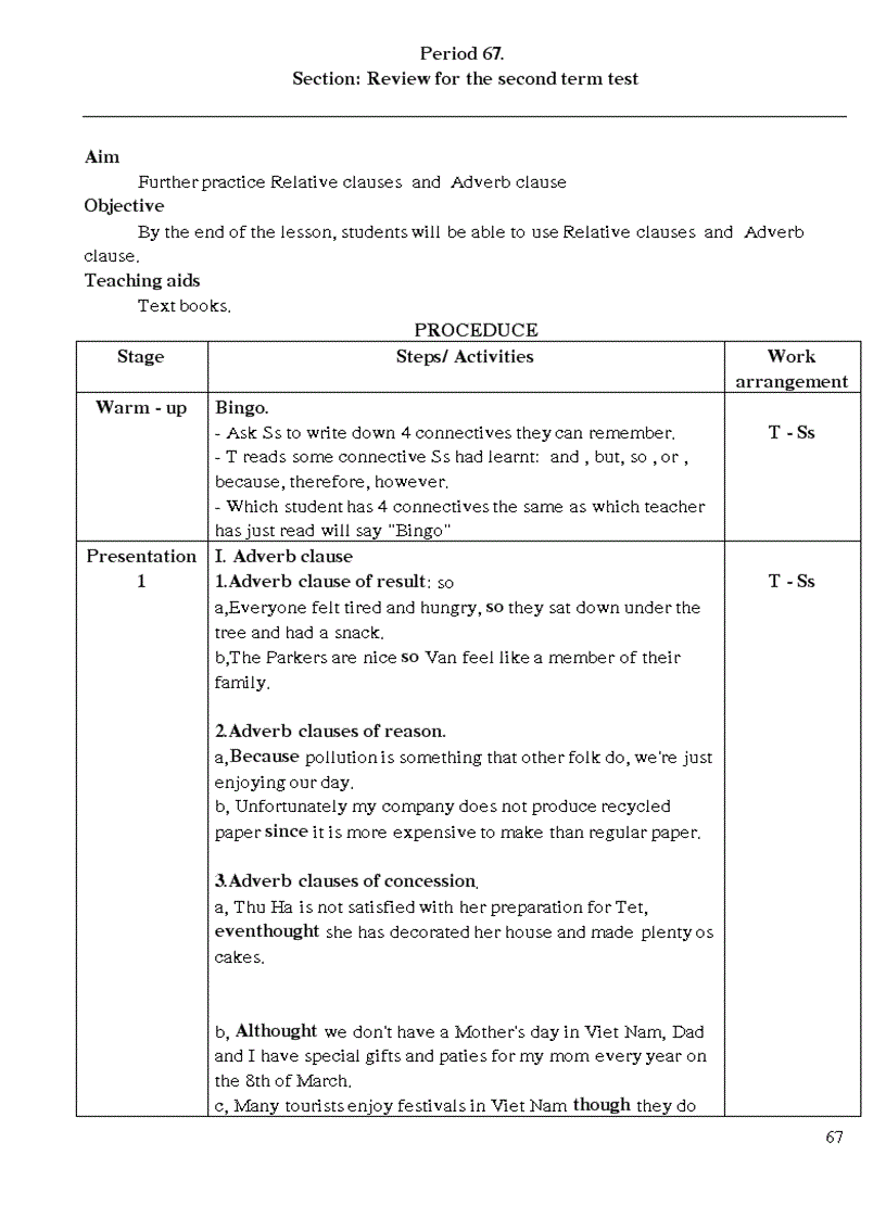 image for page Giao an tieng anh 9 HK II