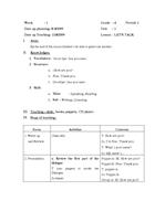 Giáo án tiếng Anh tiểu học