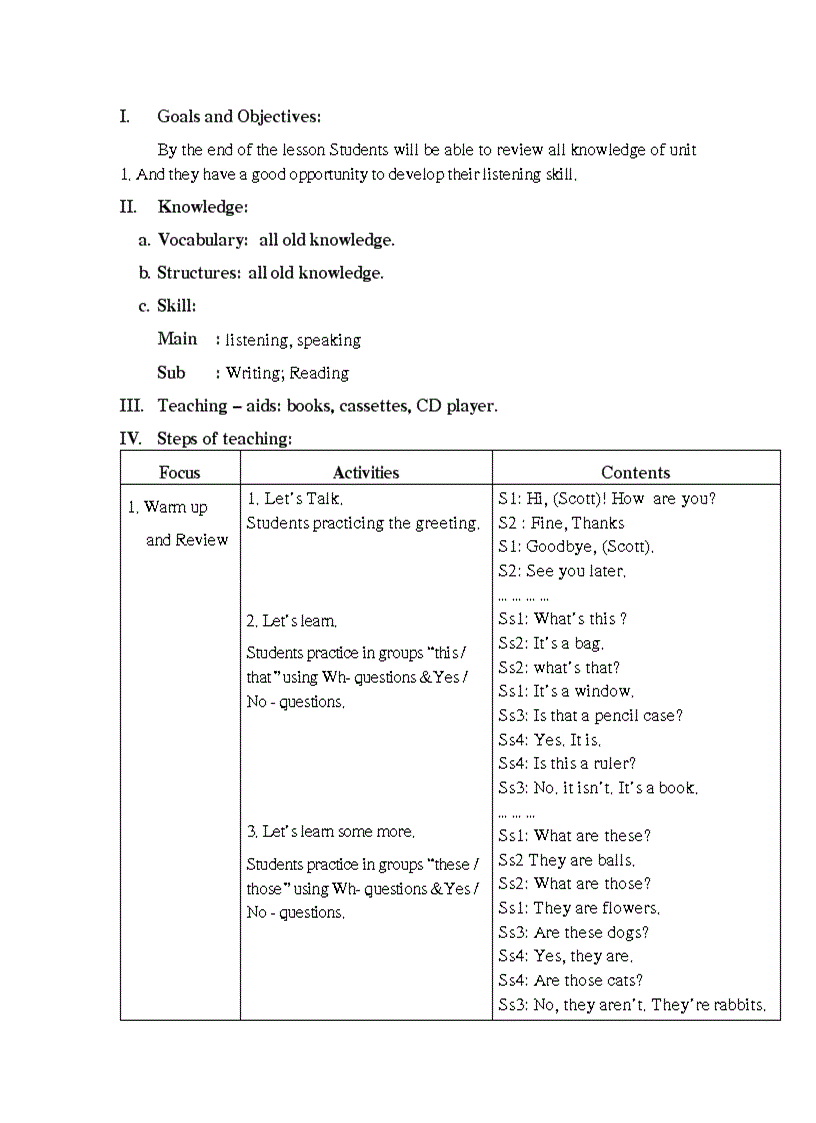 image for page Giáo án tiếng Anh tiểu học