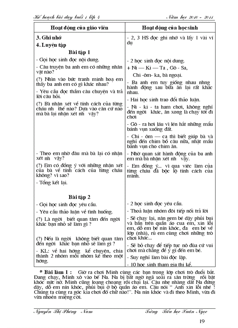 image for page Giáo án tiếng việt lớp 4 tuần 1 buổi 1