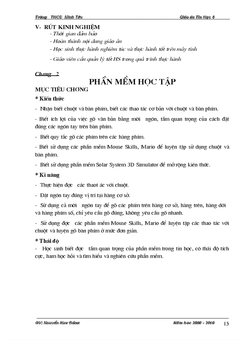 image for page Giáo án Tin 6