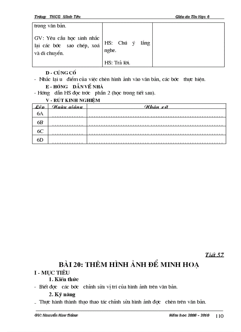 image for page Giáo án Tin 6