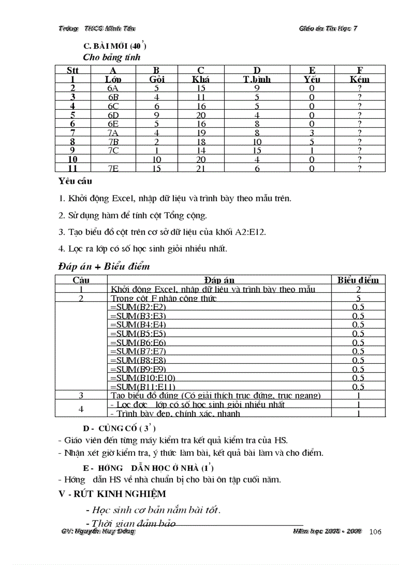 image for page Giáo án Tin 7