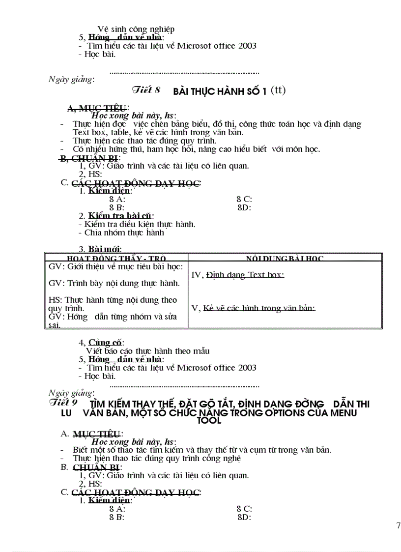 image for page Giáo án Tin Học 8