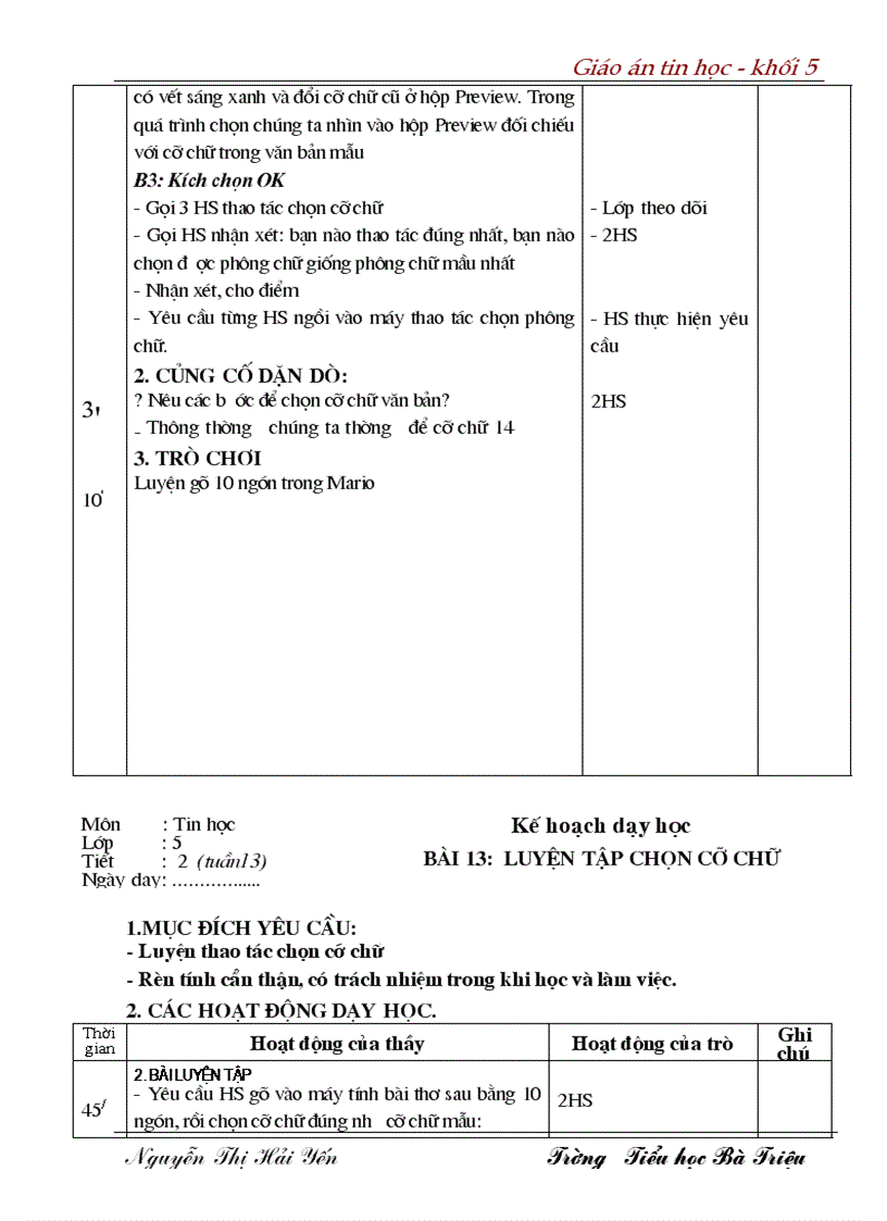 image for page Giao an Tin hoc Khoi 5 doc