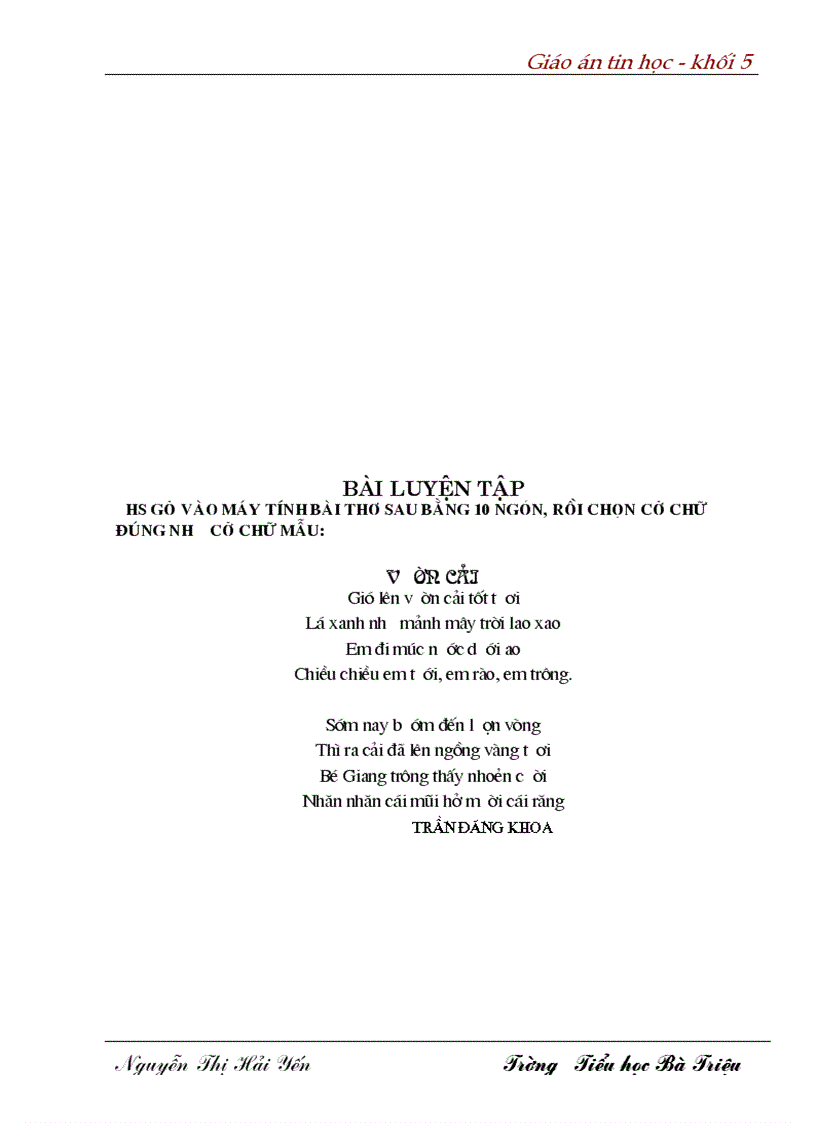 image for page Giao an Tin hoc Khoi 5 doc