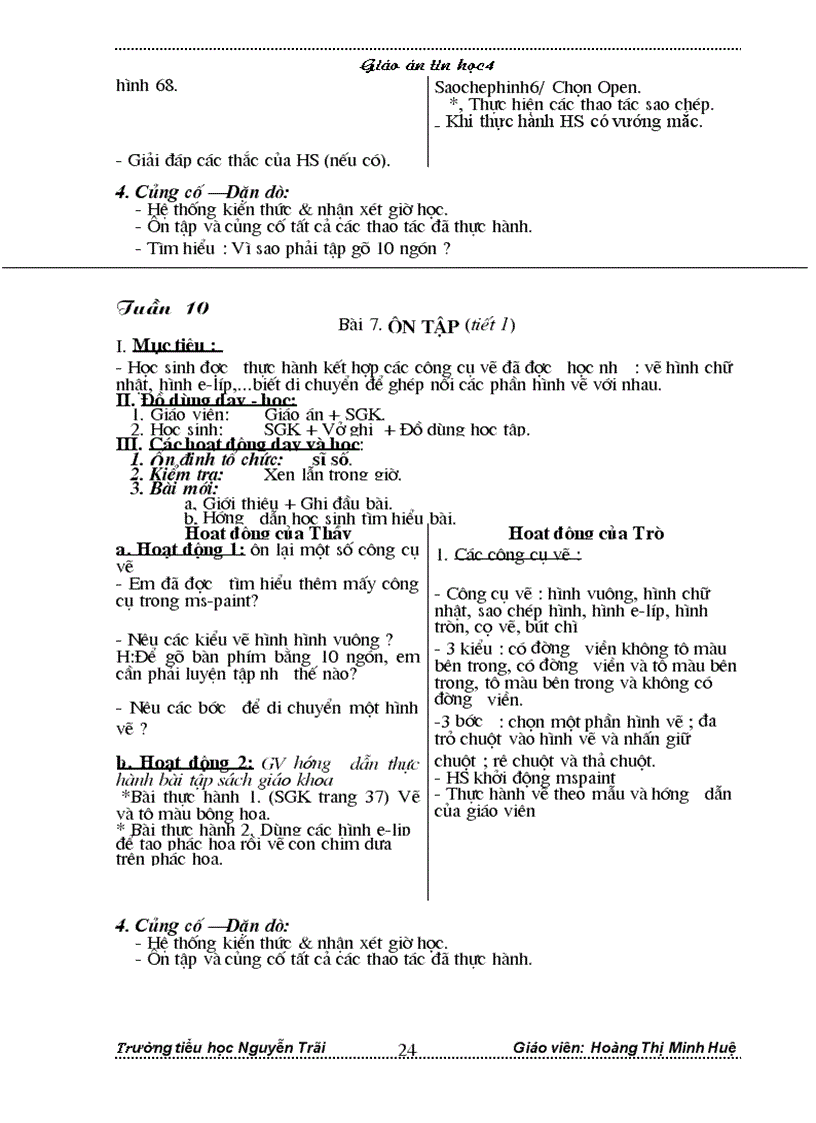 image for page Giao an tin hoc lop 4 quyen 2