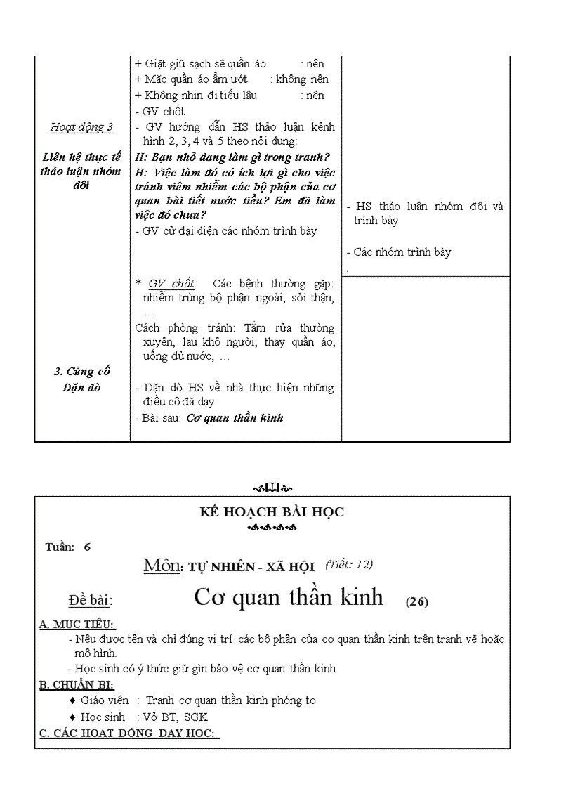 image for page Giáo án TNXH lớp3 tuần 6chuẩn mới