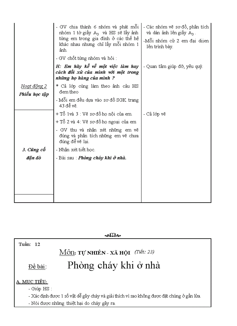 image for page Giáo án TNXH lớp3 tuần 6chuẩn mới