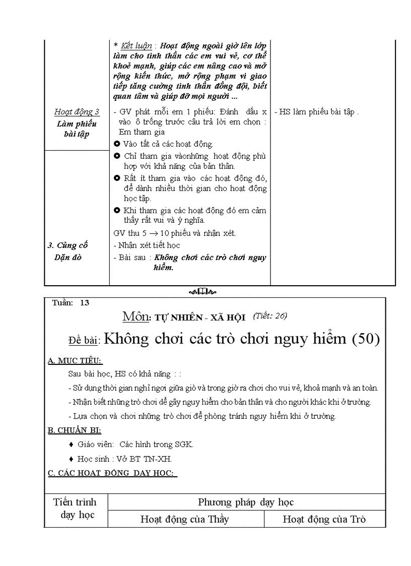 image for page Giáo án TNXH lớp3 tuần 6chuẩn mới