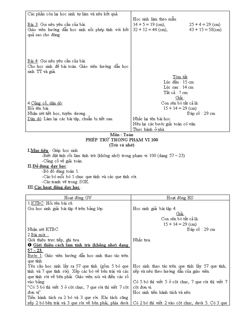 image for page Giao an Toan 1