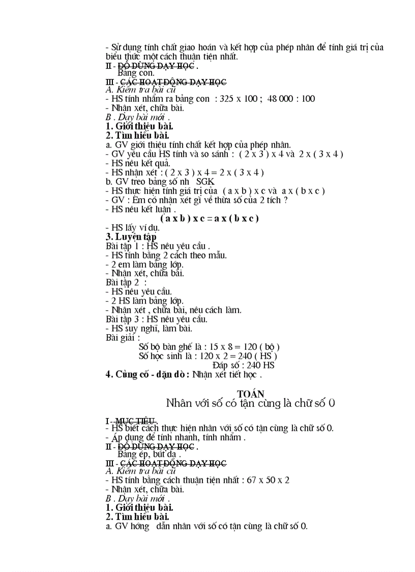 image for page Giáo án toán 4