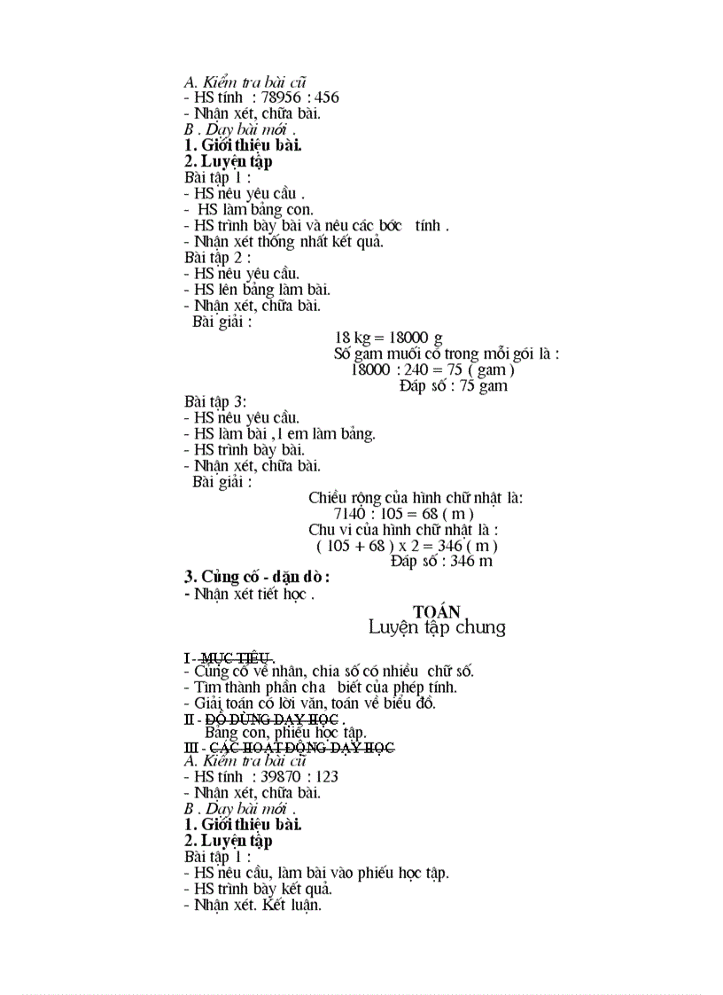 image for page Giáo án toán 4