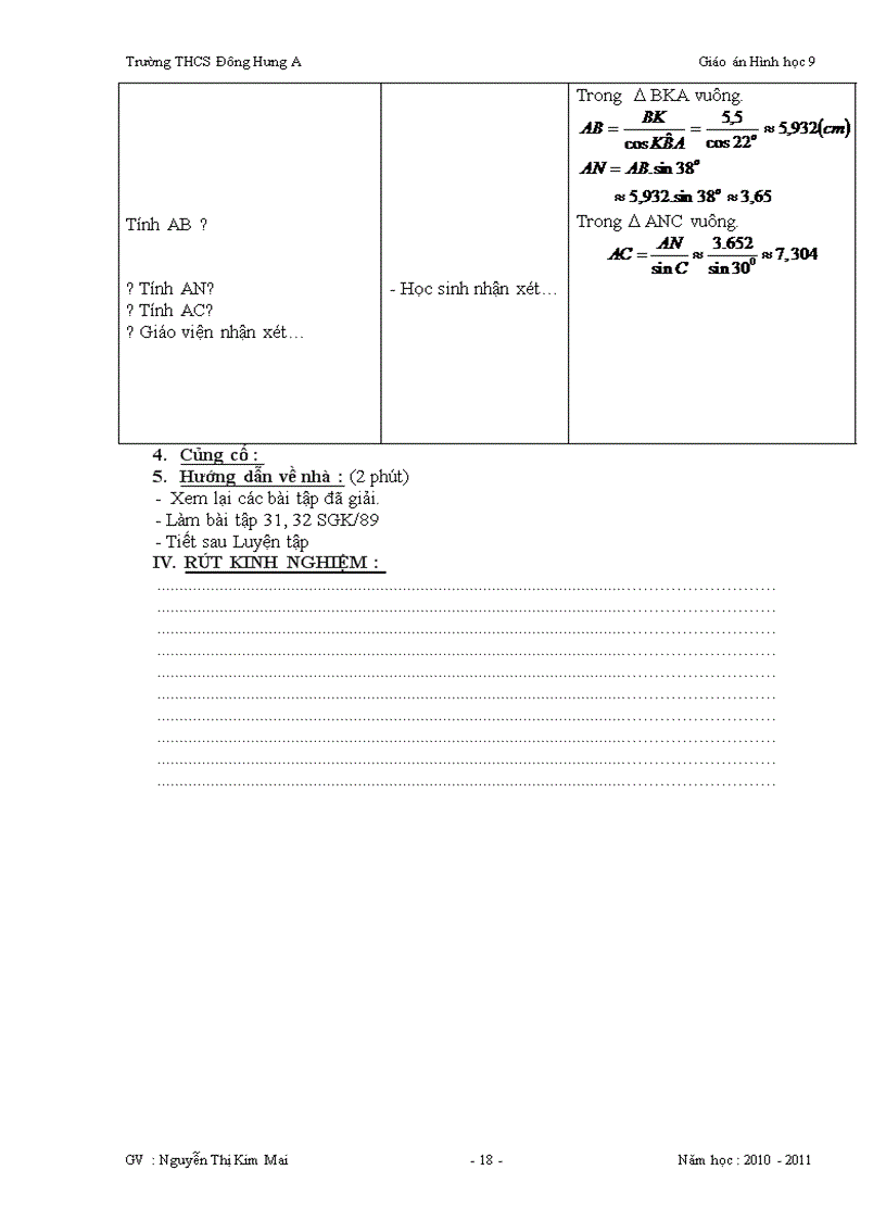 image for page Giáo án Toán9 HH Chương I chuẩn 100