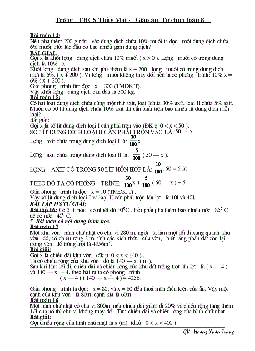 image for page Giao an tu chon toan 8