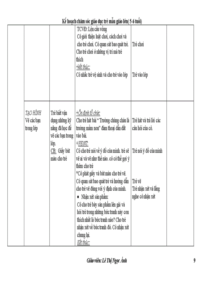 image for page Giáo án tuần 1 chủ đề bản thân