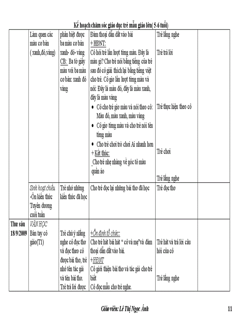 image for page Giáo án tuần 1 chủ đề bản thân