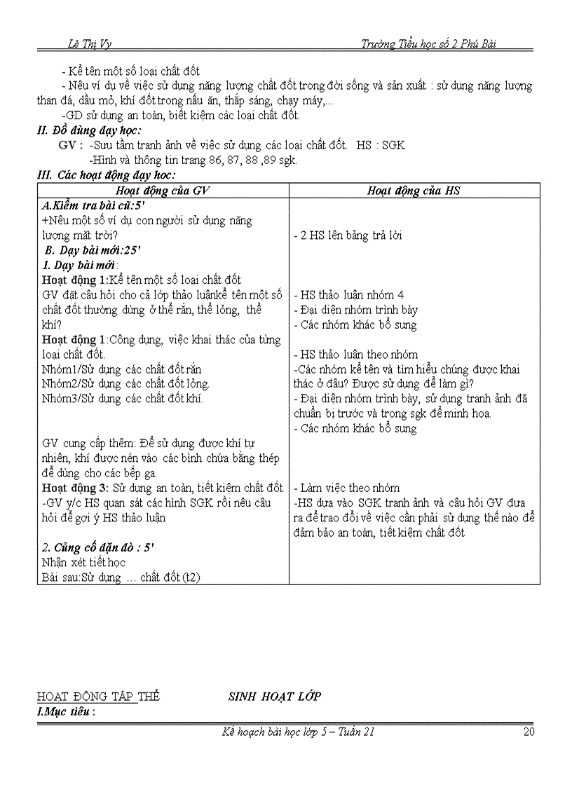 image for page Giáo án tuần 21 lớp 5