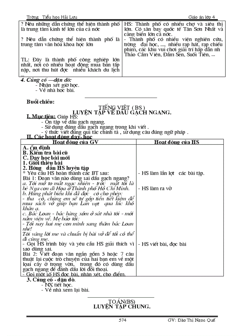 image for page Giáo án tuần 23 dạy 2 buổi trên ngày