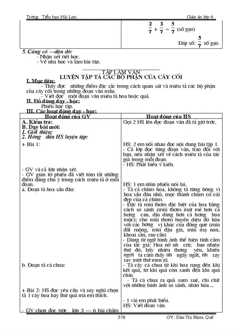 image for page Giáo án tuần 23 dạy 2 buổi trên ngày