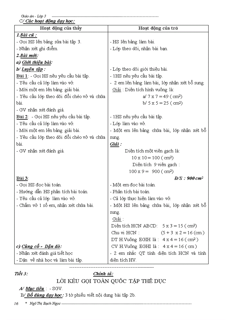 image for page Giáo án tuần 29 lớp 3