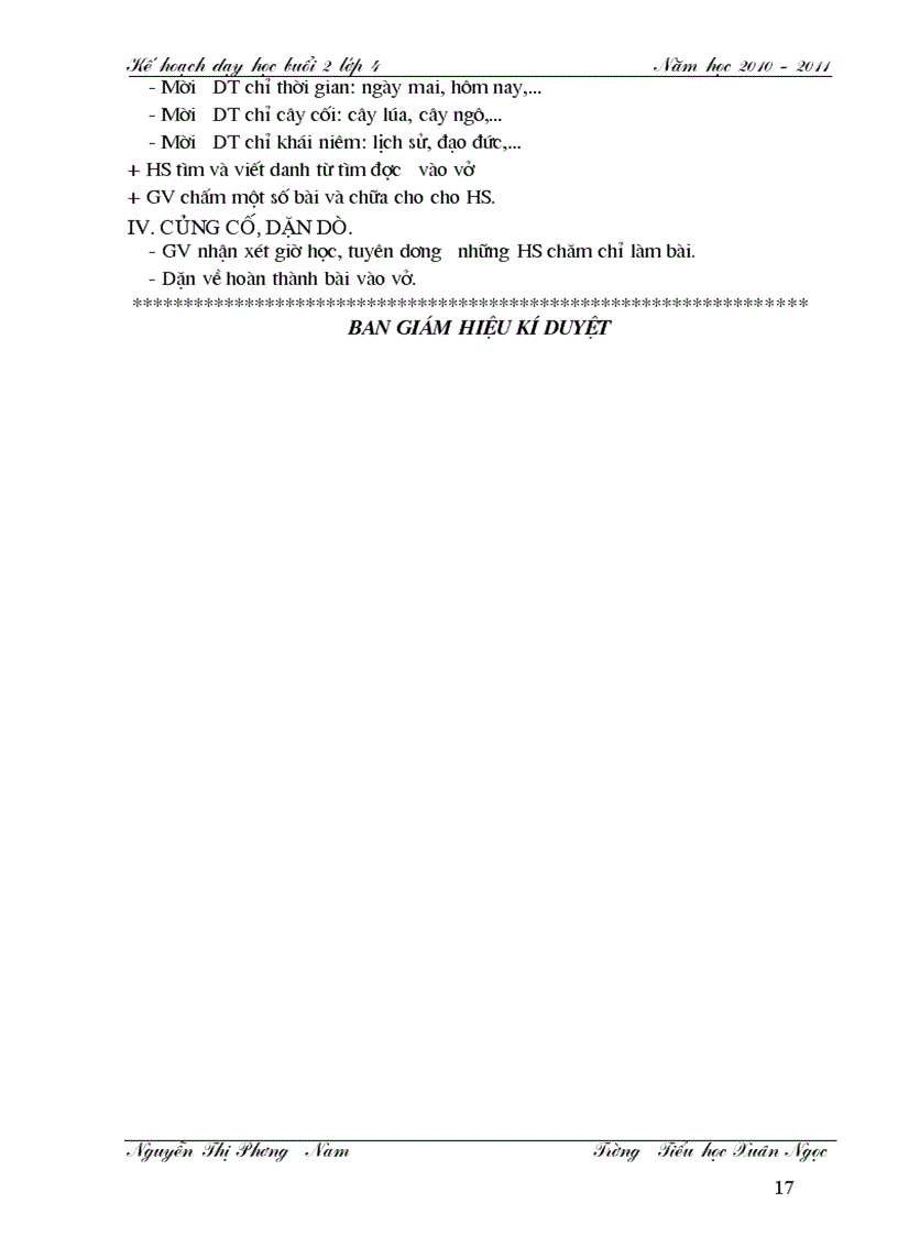 image for page Giáo án tv buổi 2 lớp 4