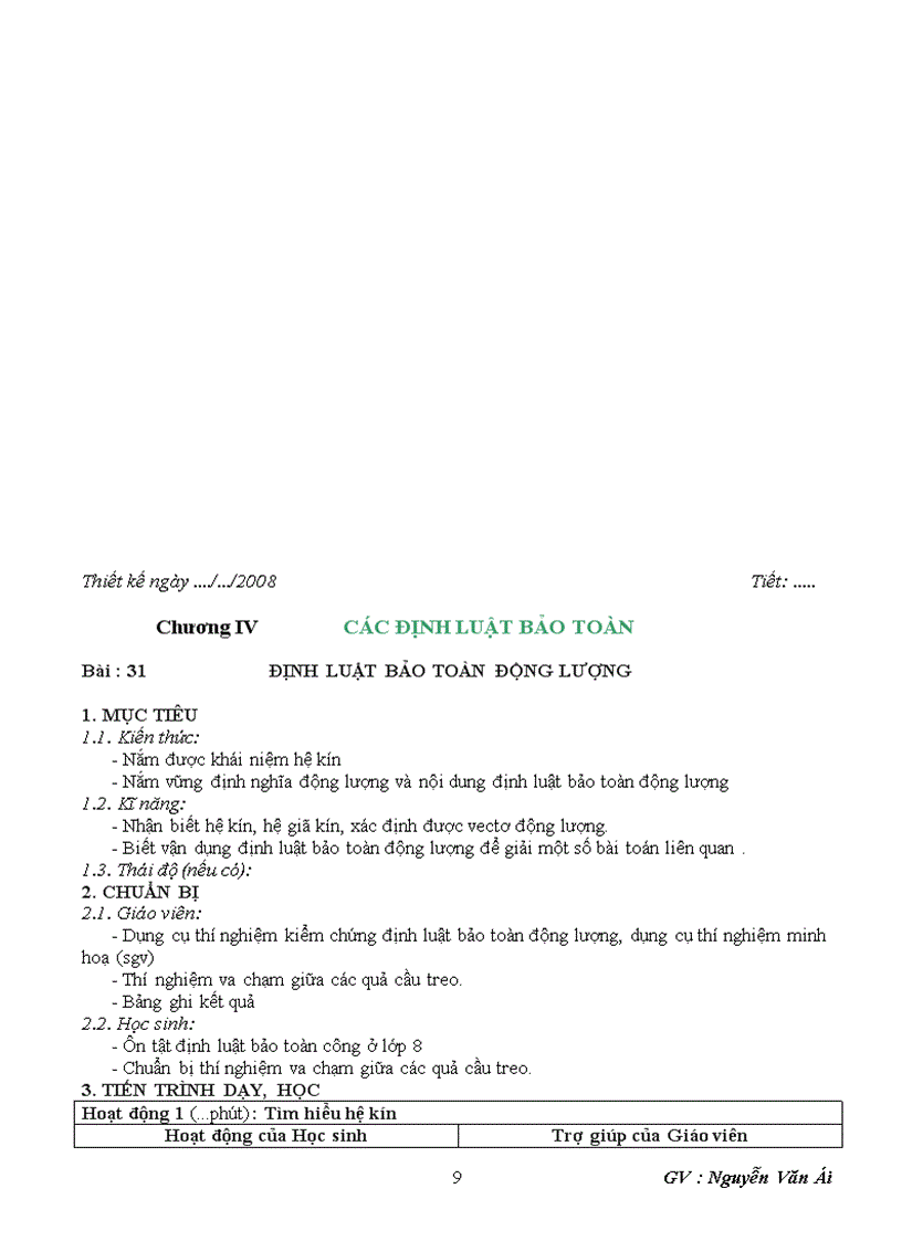 image for page Giao an VAT LY 10 NC HK II hot kha day du