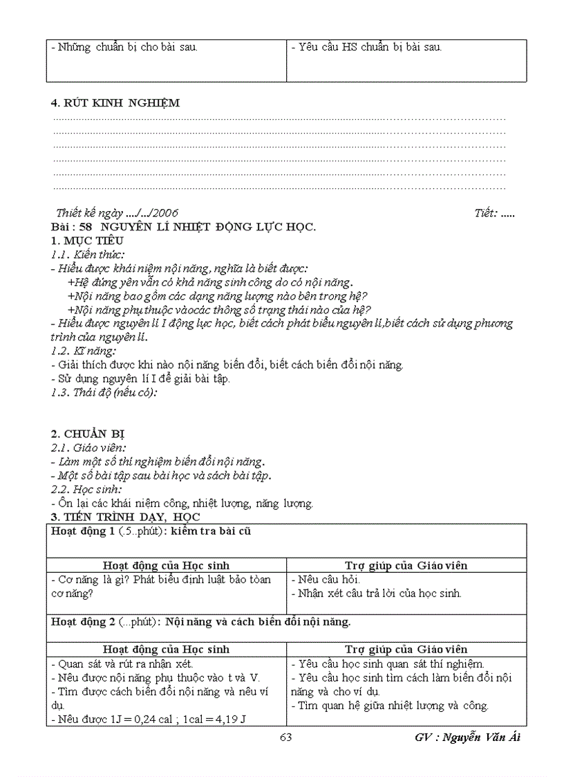 image for page Giao an VAT LY 10 NC HK II hot kha day du