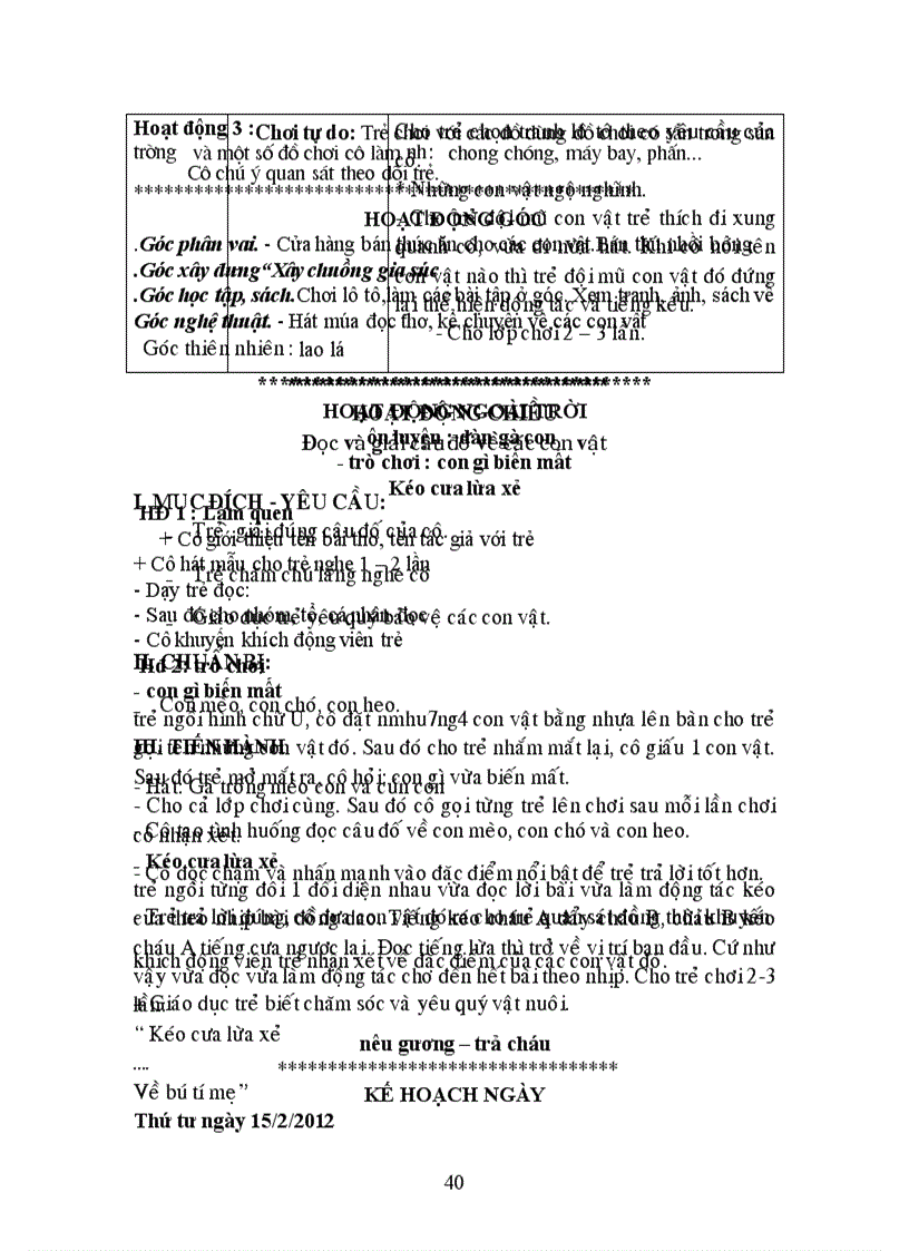 image for page Giao an chu de dong vat 1