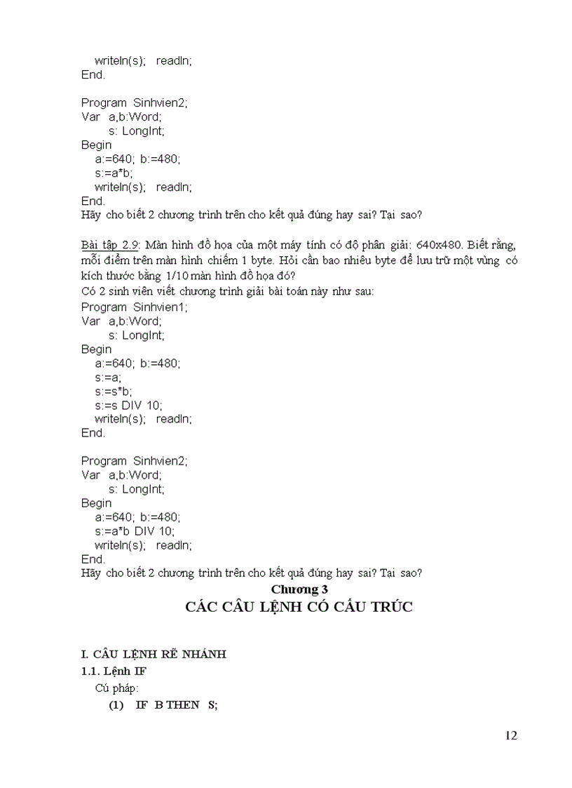 image for page Giáo trình bài tập Pascal