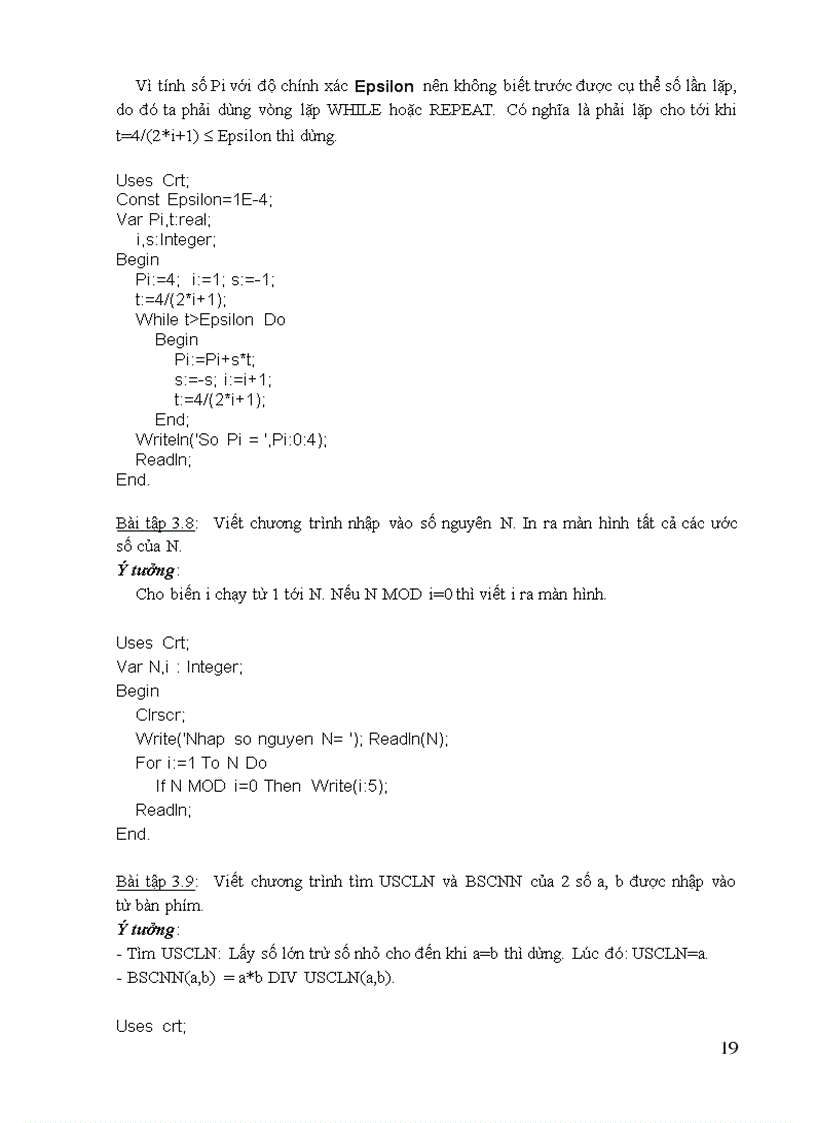 image for page Giáo trình bài tập Pascal