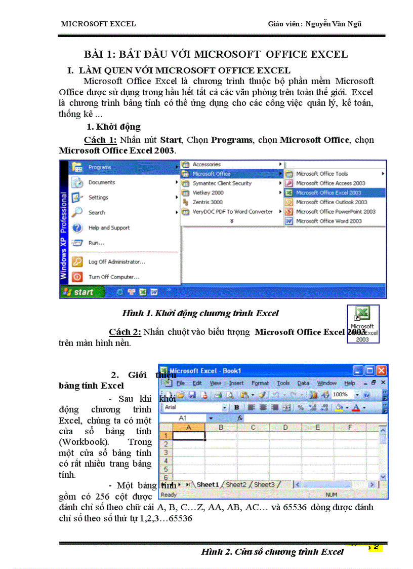 image for page Giáo trình EXCEL