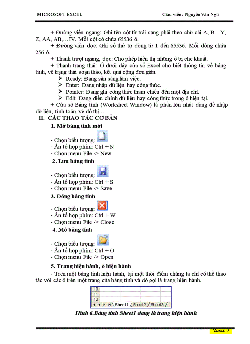 image for page Giáo trình EXCEL