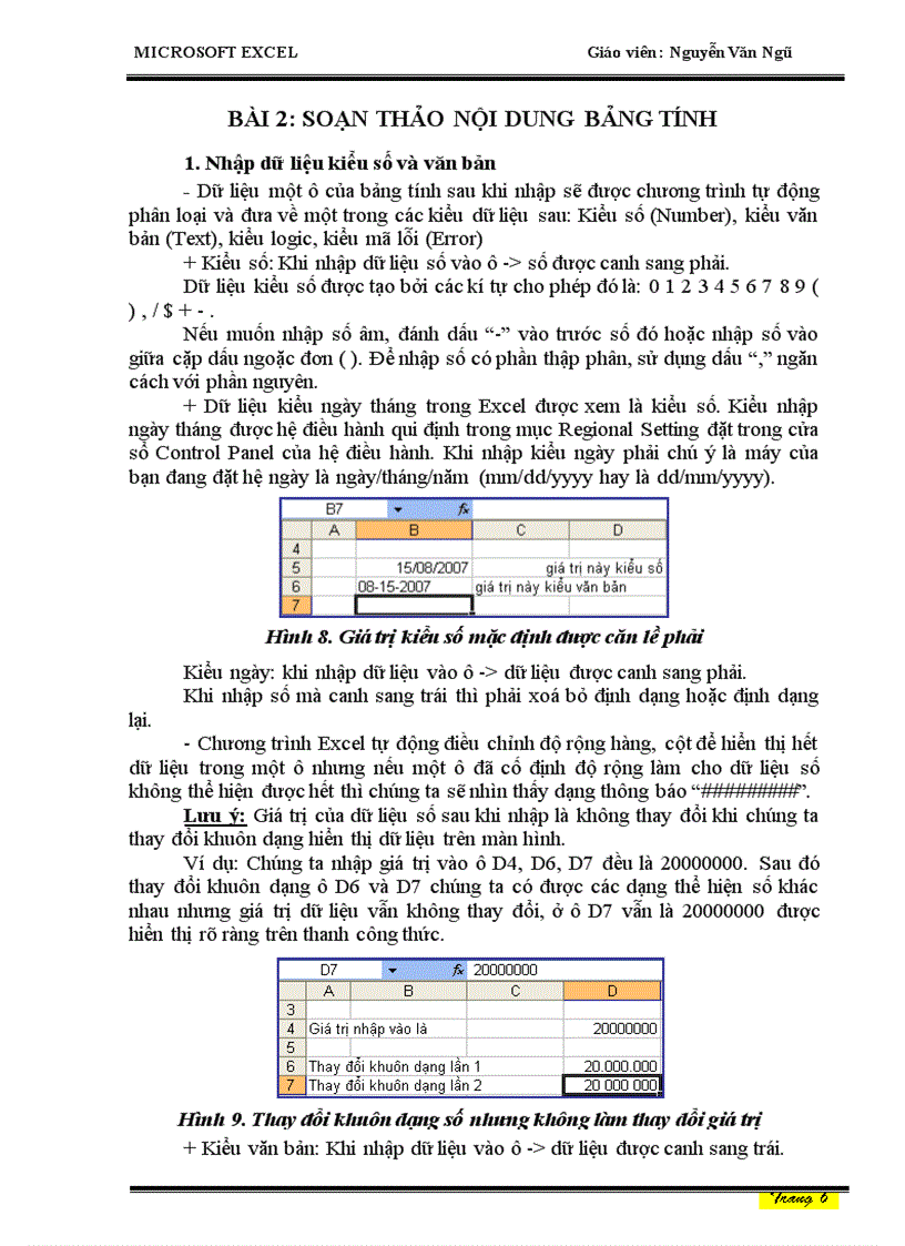image for page Giáo trình EXCEL