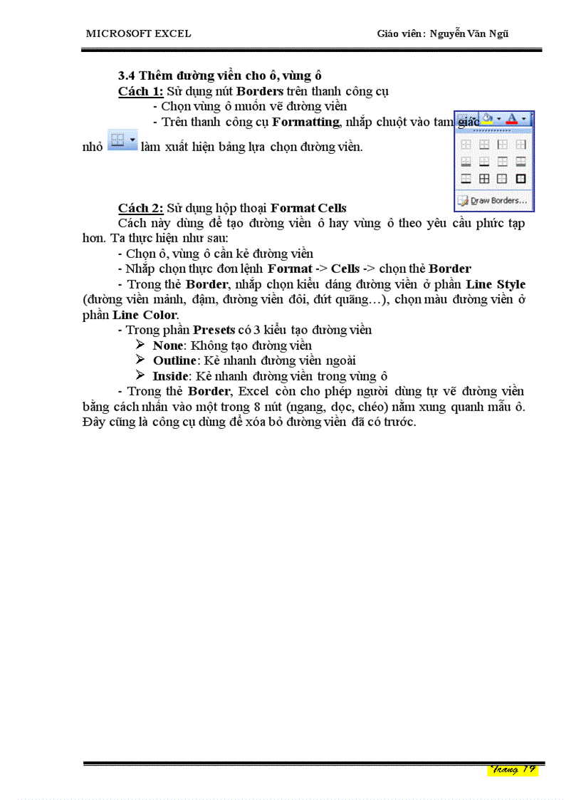 image for page Giáo trình EXCEL