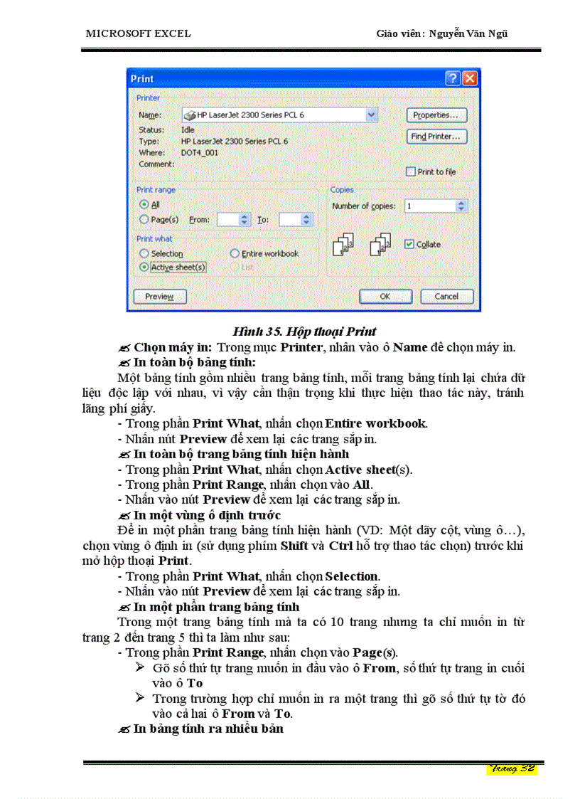 image for page Giáo trình EXCEL