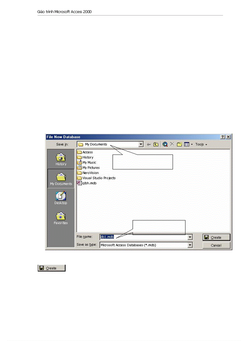 image for page Giao trinh Microsoft Access 2000