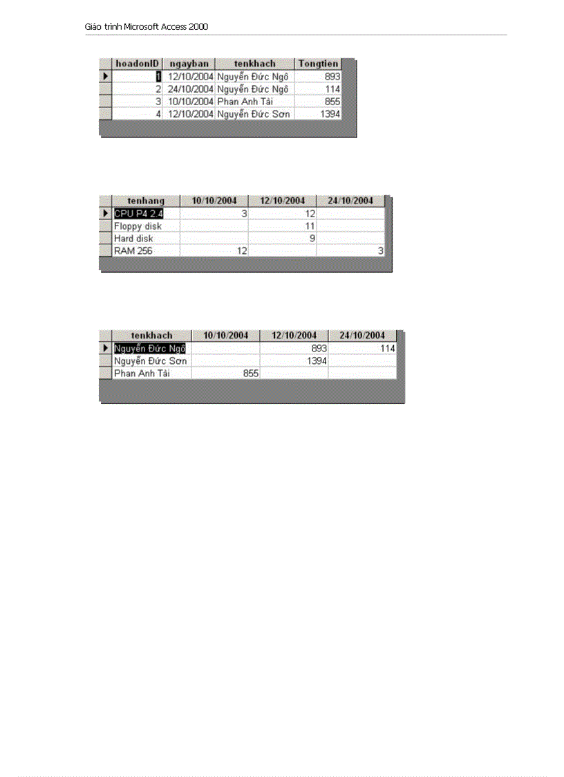 image for page Giao trinh Microsoft Access 2000