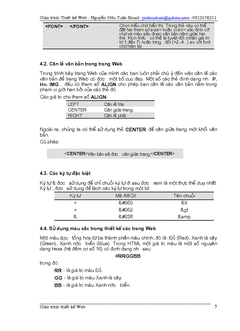 image for page Giao trinh thiet ke web