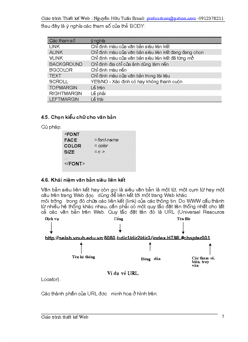 image for page Giao trinh thiet ke web