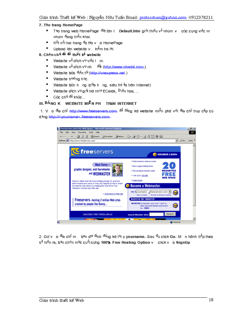 image for page Giao trinh thiet ke web