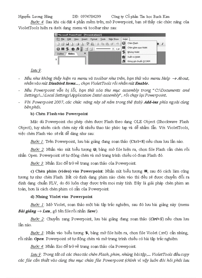 image for page Giáo trình violet