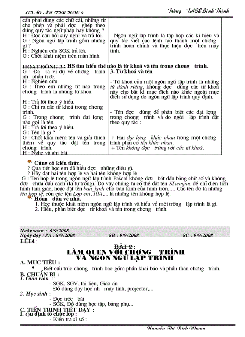 image for page Giao an tin hoc 8 1