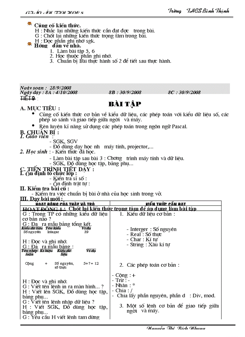 image for page Giao an tin hoc 8 1